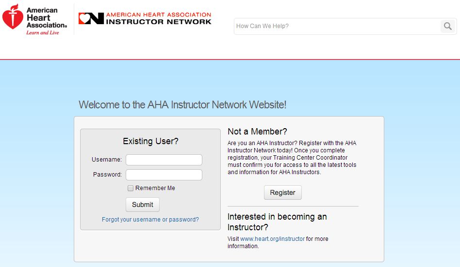 Instructor Network homepage