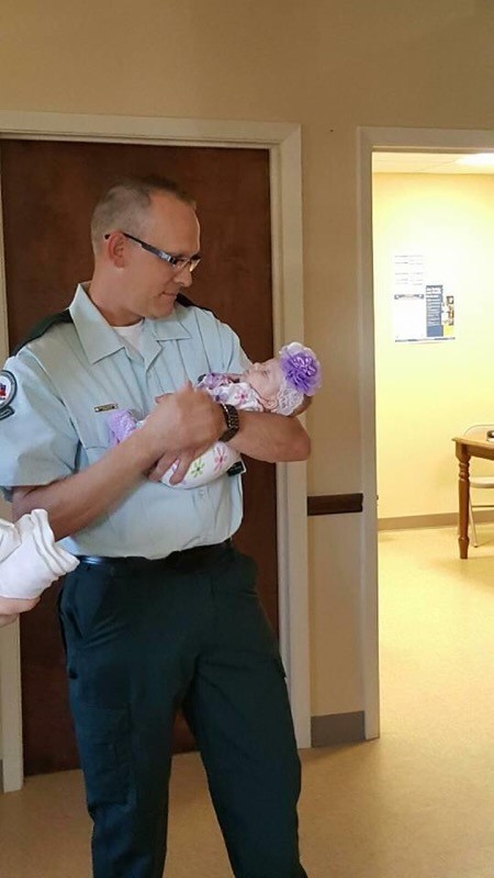 Paramedic helps save newborn baby’s life